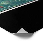 Lake Murray South Carolina Satellite Poster Karte (Ecke)