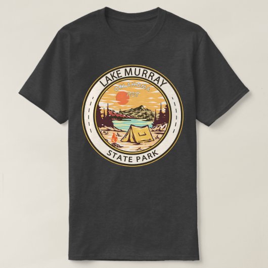 Lake Murray Staat Park Oklahoma Abzeichen T-Shirt (Design vorne)