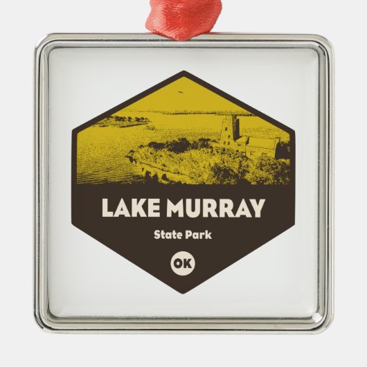 Lake Murray Staat Park Oklahoma Ornament Aus Metall (Vorne)