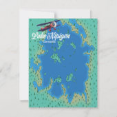 Lake Nipigon Canada map (Vorderseite)