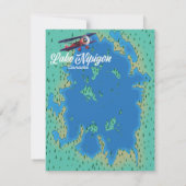 Lake Nipigon Canada map (Rückseite)