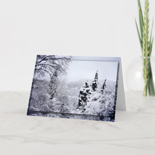 Lake Nojiri Weihnachtskarte Feiertagskarte (Vorderseite)