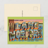 Lake Norfork Retro-Postkarte  Postkarte (Vorne/Hinten)