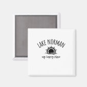 Lake Norman My Happy Place Nc Boating Fishing Camp Magnet (Vorderseite/Rückseite)