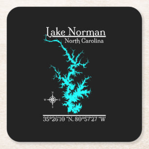 Lake Norman North Carolina Koordinaten Untersetzer