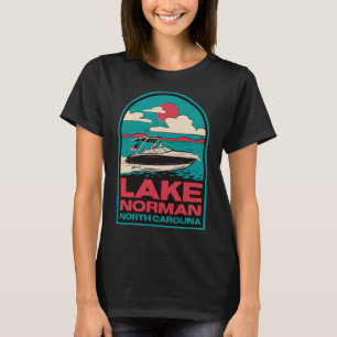 Lake Norman Retro-Bootsfahren Nc T-Shirt
