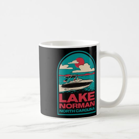 Lake Norman Retrobootfahren Nc Kaffeetasse (Rechts)