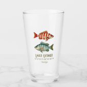 Lake Oconee Georgia Fisch Drinks Bar Glas (Vorderseite)