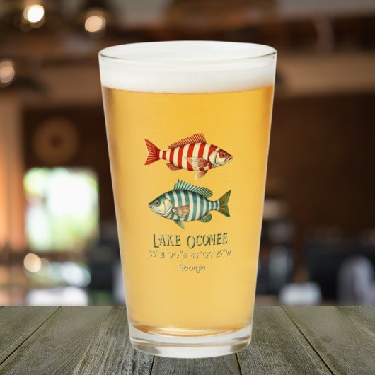 Lake Oconee Georgia Fisch Drinks Bar Glas