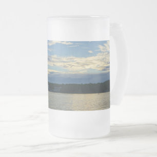 Lake Of The Ozarks Blue Sunset Frosted Glass Beer Mattglas Bierglas