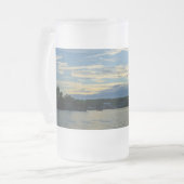 Lake Of The Ozarks Blue Sunset Frosted Glass Beer  Mattglas Bierglas (Vorderseite Links)