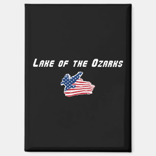 Lake of the Ozarks Missouri Adler Flag Magnet