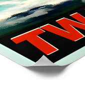 Lake of the Ozarks Missouri TWA Trans World Poster (Ecke)