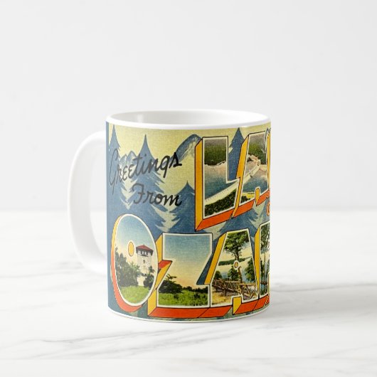 Lake of the Ozarks Postkarten-Tasse Kaffeetasse (Vorderseite Links)