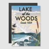 Lake of the Woods USA canada Magnetkarte (Vorne/Hinten)