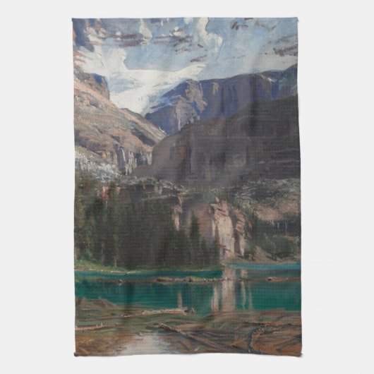 Lake O'Hara von John Singer Sargent, Viktorianisch Geschirrtuch (Vertikal)
