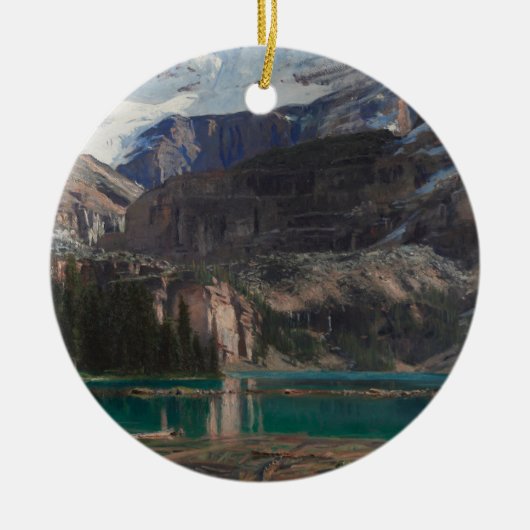 Lake O'Hara von John Singer Sargent, Viktorianisch Keramik Ornament (Vorne)