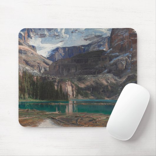 Lake O'Hara von John Singer Sargent, Viktorianisch Mousepad (Mit Mouse)
