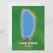Lake Ohrid Turkey-Karte (Rückseite)