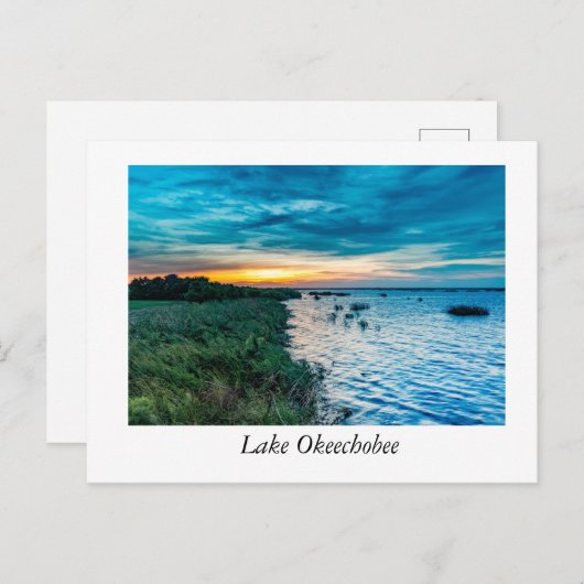 Lake Okeechobee Sunrise Postkarte (Vorne/Hinten)