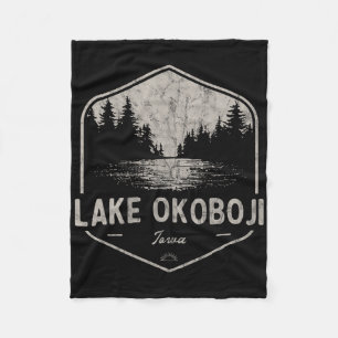 Lake Okoboji Iowa Outdoor Vintage Fleecedecke
