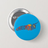 Lake Ontario-Letternetz-Karten-Button Button (Vorne & Hinten)
