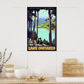 Lake Ontario Retro Roger Broders Travel Poster New (Küche)