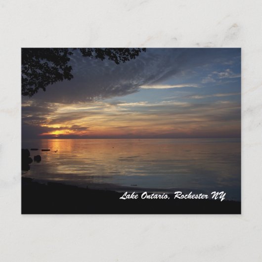 Lake Ontario, Rochester N.Y. Postkarte (Vorderseite)