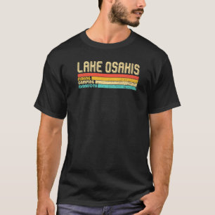 Lake Osakis Minnesota Camping Funny Fishing Sommer T-Shirt