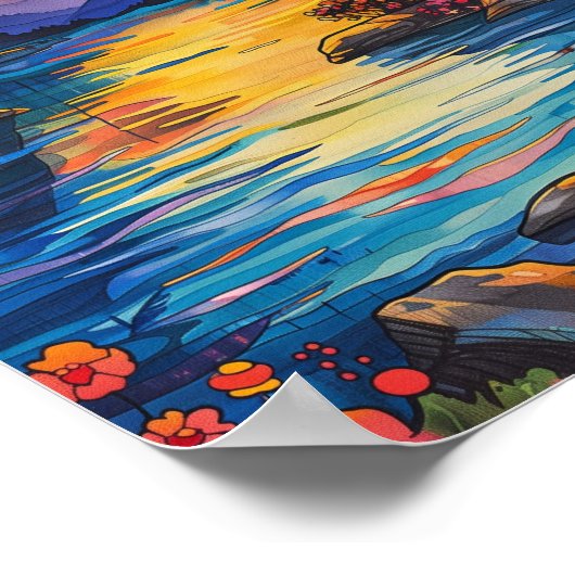 Lake Painting Poster (Ecke)