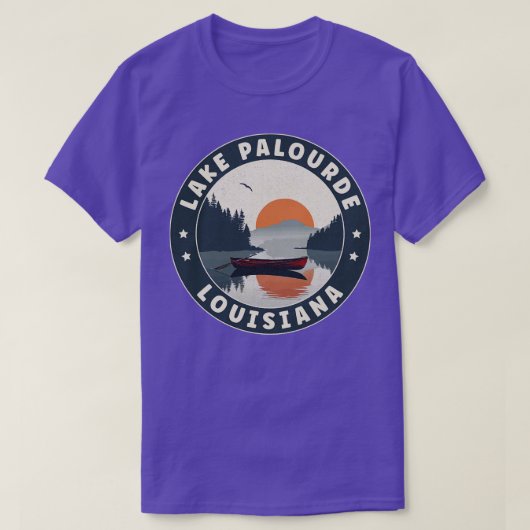 Lake Palourde Louisiana Sunset TShirt (Design vorne)
