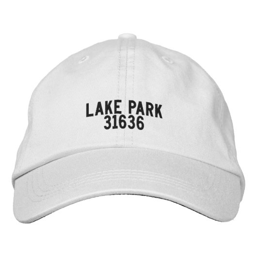 Lake Park Georgia Hat Bestickte Baseballkappe (Vorderseite)