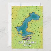 Lake Pátzcuaro Mexico Lake Map (Rückseite)