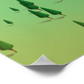 Lake Pend Oreille Idaho Karte Poster (Ecke)