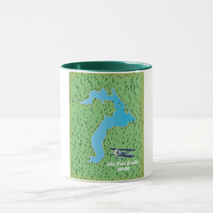 Lake Pend Oreille Idaho Karte Tasse