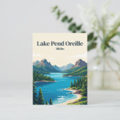 Lake Pend Oreille Idaho Postkarte (Stehend Vorderseite)
