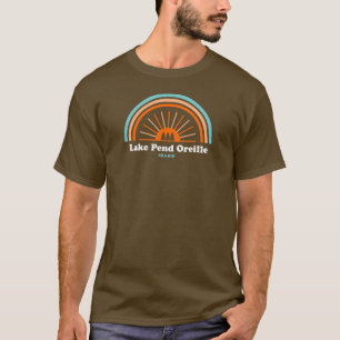 Lake Pend Oreille Idaho Rainbow T-Shirt