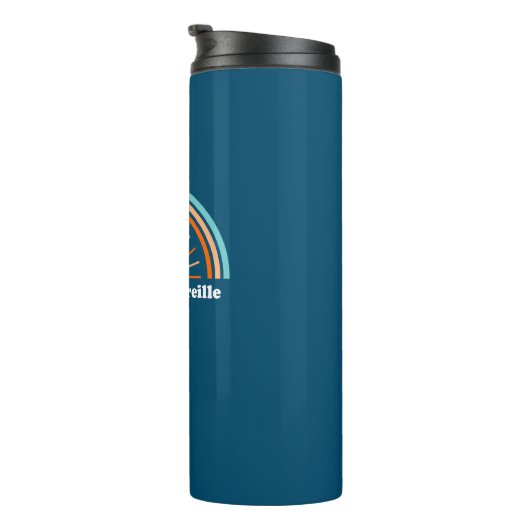 Lake Pend Oreille Idaho Rainbow Thermosbecher (Nach rechts gedreht)