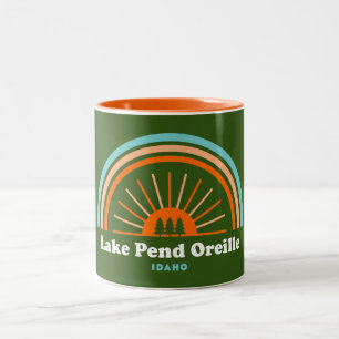 Lake Pend Oreille Idaho Rainbow Zweifarbige Tasse