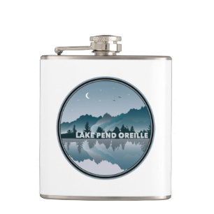 Lake Pend Oreille Idaho Reflektion Flachmann