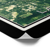 Lake Pend Oreille Idaho Satellite-Poster Karte Poster (Ecke)