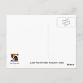 Lake PendOreille Silhouette Sunset, Bayview, Idaho Postkarte (Rückseite)