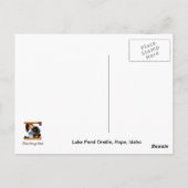 Lake PendOreille Silhouette Sunset, Bayview, Idaho Postkarte (Rückseite)