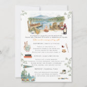 Lake Placid Bachelorette Weekend Itinerary  Einladung (Vorderseite)