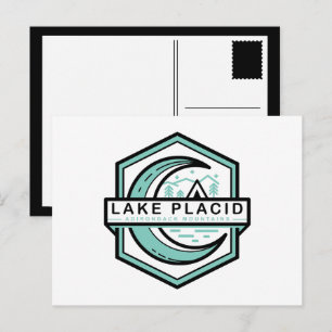 LAKE PLACID Mond hexa Postkarte