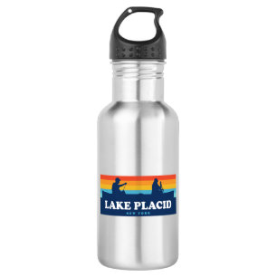 Lake Placid New York Canoe Edelstahlflasche