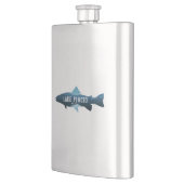 Lake Placid New York Fish Flachmann (Links)