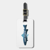 Lake Placid New York Fish Gepäckanhänger (Vorderseite vertikal)