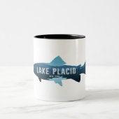 Lake Placid New York Fish Zweifarbige Tasse (Mittel)
