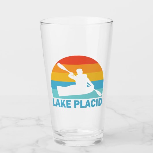 Lake Placid New York Kayak Glas (Vorderseite)
